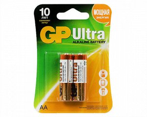 Батарейка AA GP Ultra LR06 2-BL цена за 1 упаковку