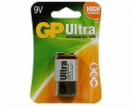 Батарейка 9V КРОНА GP ALKALINE ULTRA 6LR61 1-BL, цена за 1 штуку