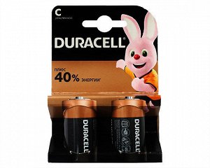 Батарейка C Duracell LR14 2-BL, цена за 1 упаковку