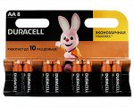 Батарейка AA Duracell LR06 8-BL, цена за 1 упаковку