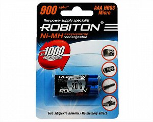 Аккумулятор AAA Robiton R03 2-BL 900mAh, цена за 1 упаковку