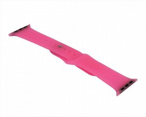 Ремешок Watch Series 42mm/44mm/45mm/49mm силиконовый pink luminous, SM #KZ02 (светятся в темноте)