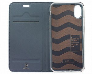 Чехол книжка iPhone X/XS Dux Ducis (синий)