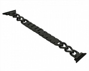 Ремешок Watch Series 42mm/44mm/45mm single row metal band черный