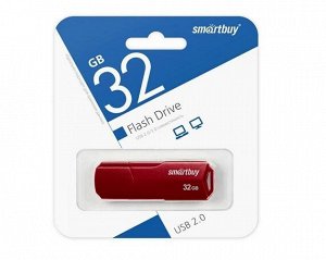 USB Flash SmartBuy CLUE 32GB бордовый, SB32GBCLU-BG