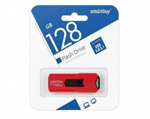 USB Flash 3.0 SmartBuy STREAM 128GB красный, SB128GBST-R3
