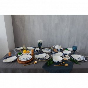 Набор тарелок Доляна Ask?m, 18 предметов: 6 тарелок 20/25 см, 6 тарелок суповых