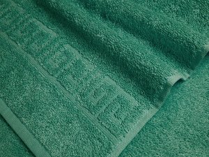 Св. зеленое махровое полотенце