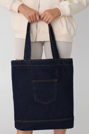 Addax Джинсовая сумка через плечо с карманом цвета темной джинсовой ткани