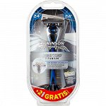 Wilkinson Sword бритвенный станок Quattro Titanium Core Motion на подставке с 3 сменными кассетами
