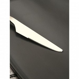 Нож столовый Magistro «Фьюжн», h=23,5 см, цвет серебряный