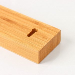 Держатель для ножей магнитный Magistro Bamboo, 43 см, бамбук