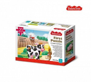 Пазл First Puzzle "Кто живет в Деревне" (20 эл) Baby Toys