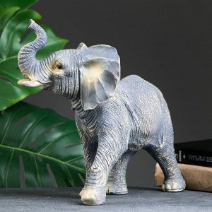 Фигура "Слон" серый, 28х29х15см
