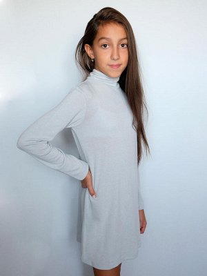 Светло-серое платье для девочки Цвет: светло-серый