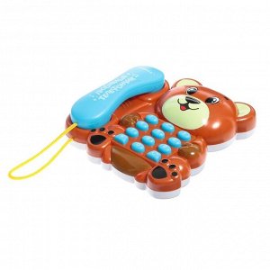 Музыкальный телефон «Весёлый мишка», звук, свет