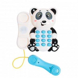 Музыкальный телефон «Милая панда», звук, свет