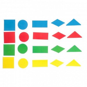 Развивающий набор с картонными фигурами «Геометрическая мозаика», по методике Монтессори