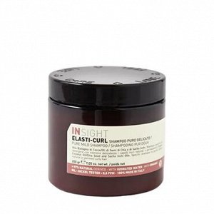 ELASTI-CURL Увлажняющий шампунь-воск для кудрявых волос Pure mild shampoo (200 мл)