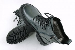 Женская обувь - зимняя COMFORT 703-709грин мех(натур.кожа)