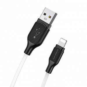 Кабель для зарядки телефона USB на Lightning Borofone Soft silicone BX42 1 метр(айфон)