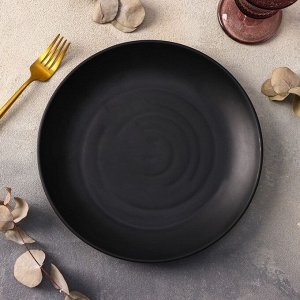 Тарелка пластиковая «Чёрный Восток», d=25,5 см, цвет чёрный
