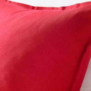 GURLI, Чехол для подушки, красный, 50х50 см