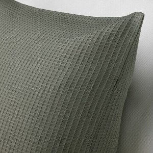 IKEA EBBATILDA, чехол для подушки, светло-серо-зеленый, 50x50 см