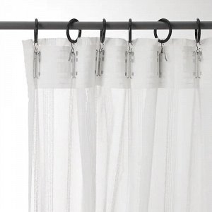 RUMSBLAD, Прозрачные шторы , 1 пара, белые, 145x250 см