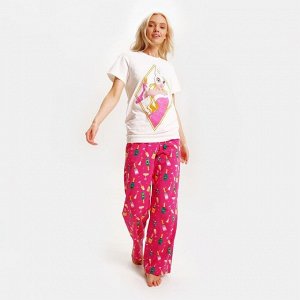 Пижама женская (футболка и брюки) KAFTAN "Girl" размер