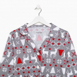 Пижама новогодняя женская (рубашка, брюки) KAFTAN «Скандинавия»