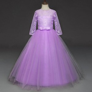 Платье бальное, детское, цвет фиолетовый