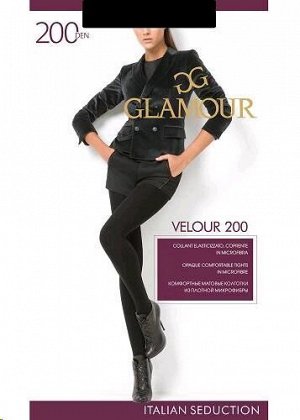 Glamour Velour колготки микрофибра 200 den nero р.2 (S) 1 шт / 1шт / 124826