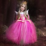 Детское платье Спящей красавицы, цвет розовый