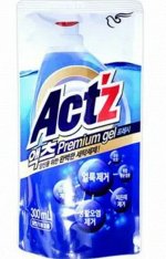 883293 PIGEON Концентрированный гель &quot;Act&#039;z&quot; для стирки белья для машин с вертикальной и горизонтальной загрузкой (для удаления повседневных загрязнений) 300 мл, мягкая упаковка