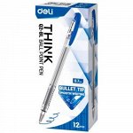 Ручка шариковая Think EQ2-BL синяя 0.7мм (1549625) Deli {Китай}