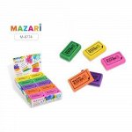 Ластик &quot;FARBE&quot; термопластичная резина, прямоугольный 50х30х14 мм M-6774 Mazari {Китай}
