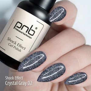 Гель-лак PNB «Shock Effect» 02 Crystal Gray 8 мл