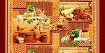 Полотенце банное вафельное