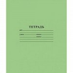Тетрадь 12л крупная клетка ЗЕЛЕНАЯ (013957) Хатбер {Россия}
