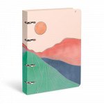 Тетрадь со сменным блоком 120л клетка на 4 кольцах &quot;GORGEOUS HILL&quot; soft touch LXNBCL-GH LOREX {Россия}