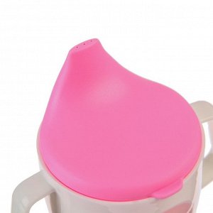 Тренировочный Поильник - чашечка 2в1, 150 мл., твердый носик, цвет розовый