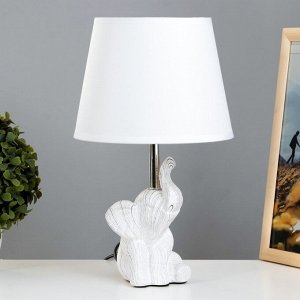 Настольная лампа Слоник E14 40Вт белый 20х20х33 см