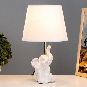 Настольная лампа Слоник E14 40Вт белый 20х20х33 см