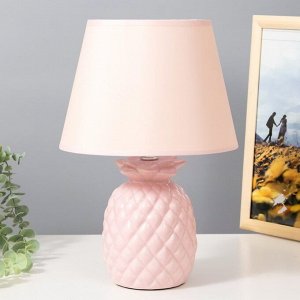 Настольная лампа "Ананас" Е14 40Вт розовый 22х22х33 см