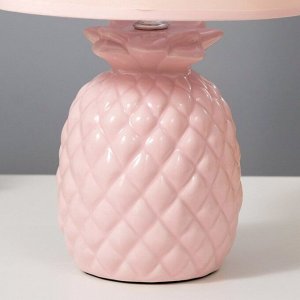 Настольная лампа "Ананас" Е14 40Вт розовый 22х22х33 см