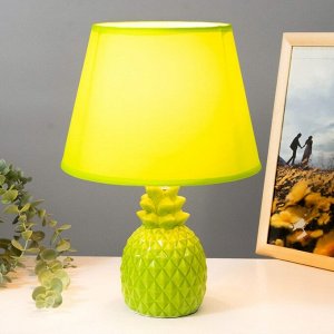 Настольная лампа "Ананас" Е14 40Вт зеленый 20х20х32 см