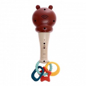 Музыкальная игрушка «Милый мишка», звук, свет, цвет светло-коричневый