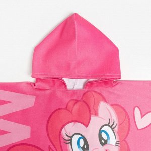 Hasbro Полотенце-пончо детское махровое My Little Pony Пинки Пай 60х120 см, 50% хл., 50% полиэстер