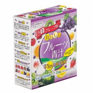 "Yuwa" Концентрат для приготовления безалкогольных напитков "Аодзиру с фруктами" (виноград, клубника)  3гр.*1шт